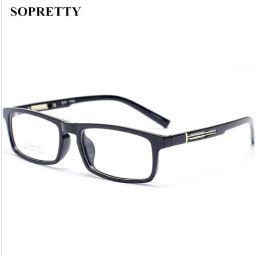 SOPRETTY TR90 Men Myopia Frame business flat Mirror Women Glasses Frame F8151