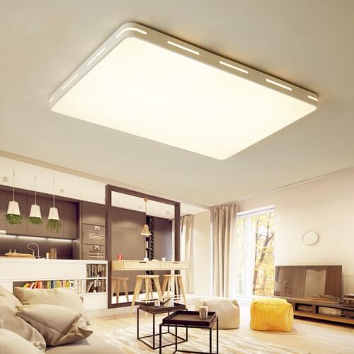 Modern LED bedroom living room ceiling lamp balcony dining room 48W lamp villa church remote control dimming lamp