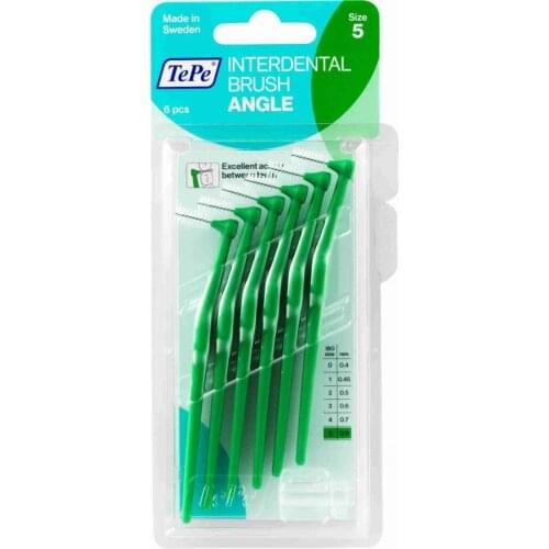 Crest Teeth Interdental Brush Angle 0.8mm Green 6 Pcs