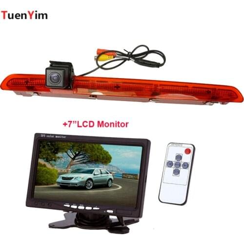 Waterproof Car Brake Light Rear View Camera For Volkswagen VW T6 Single Door) 2016 With 7Inch LCD Monitor 2In1 Parking Kit