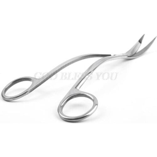 Stainless Steel Wave Scissors Aquarium Plant Tongs Curved Tools for Fish Tank Drop Shipping