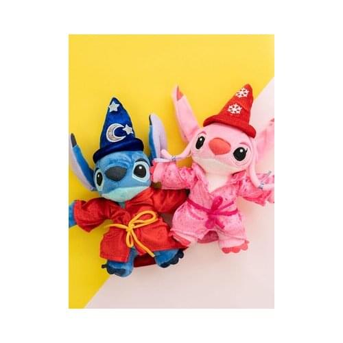 Disney stitch Angel Magic Fashion Anime Stuffed Plush Dolls Cartoon Doll Toy Baby Kids children Birthday Gift