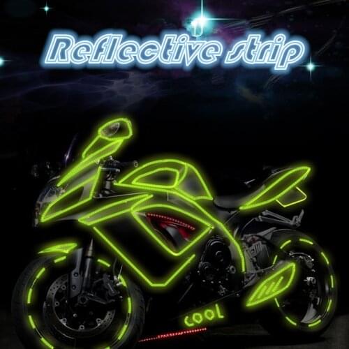 High-luminance Sticker Bike Reflector Reflect Light Bicycle Mtb Skate Motorcycle Wheel Scooter Reflective Tape Strip Decals Velo