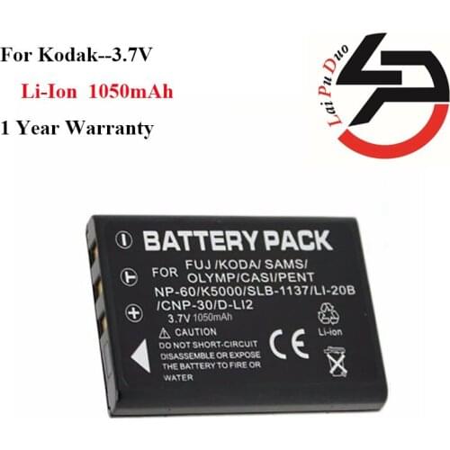 High Quality 1050mAh New Replacement Battery For Kodak KLIC 5000 KLIC 5000 DX7630 DX7440 LS753 LS743 LS633 LS443 LS420 Z760
