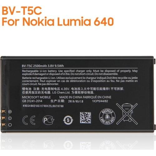 Yelping BV-T5C Phone Battery For Microsoft Lumia 640 RM-1109 RM-1072 RM-1073 2500mah