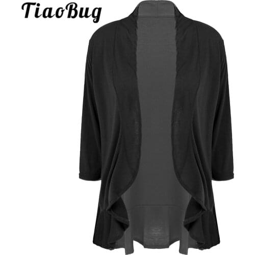 Womens Bridal Bolero Shrug Shawls 3/4 Sleeve Ruffle Open Front Cardigans Tops Evening Dress Cover Up Wedding Capes Wraps Jacket