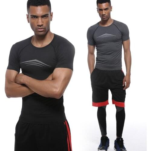 Slimming Vest Mens Body Shaper Gym Muscle Shapewear Bodybuilding Running Basketall Sport Fit Fitness T-shirt Plus Size M-2XL
