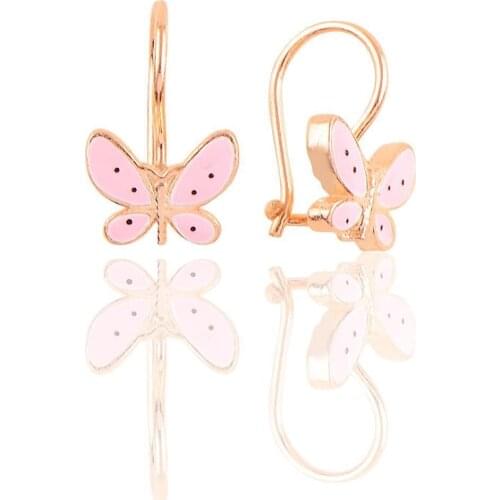 Silver Rose Cabochons Safety Silver Butterfly Earrings For Women Extraordinary Earrings Jewelry