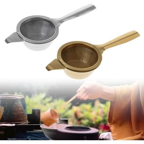 1 Set Stainless Steel Mesh Tea Infuser Metal Cup Strainer Loose Leaf Filter With Handle Kitchen Tool Home Use