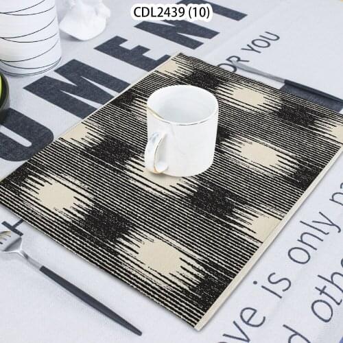 1 Piece Of Geometric Pattern Strip Printed Napkin Cloth Home Decoration Table Mat Cloth Tea Towel Coaster 42*32 Servilletas Tela