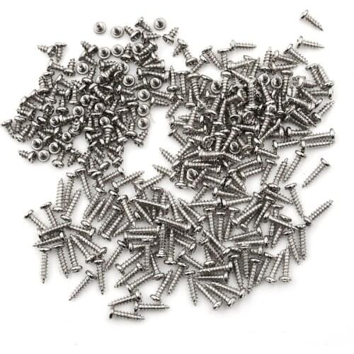 100pcs 4/6/8mm Screws Nuts M2 Flat Round Head Fit Hinges Countersunk Self-Tapping Screws Wood Hardware Tool
