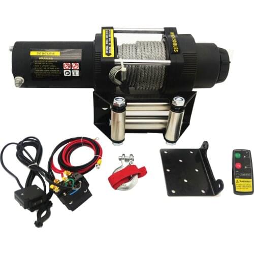 12v/24v 5000 lbs electric winch for traction portable winch