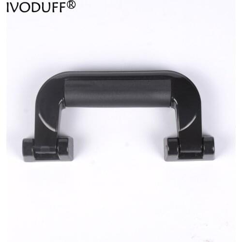 1x Black Color Retro Modern Box Plastic Holder,Suitcase Holder Arch Furniture Hardware,Tool Handle For Suitcase