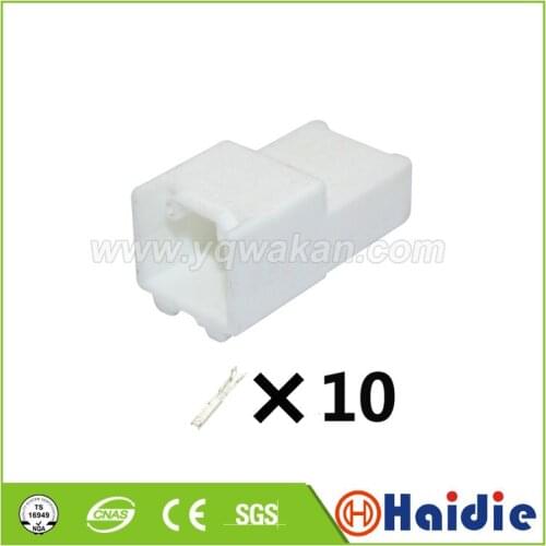 2sets 10pin auto plastic wiring cable harness unsealed connector 7282-5831