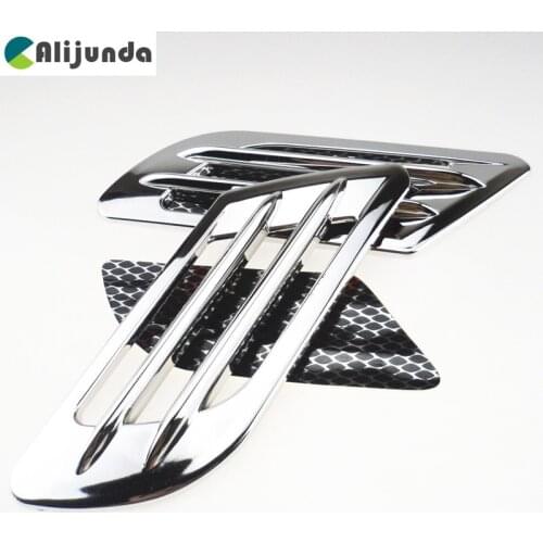 2PCS of new simulation fake air outlet shark gills car styling mold decoration tuyere for Volkswagen vw POLO Tiguan Passat Golf