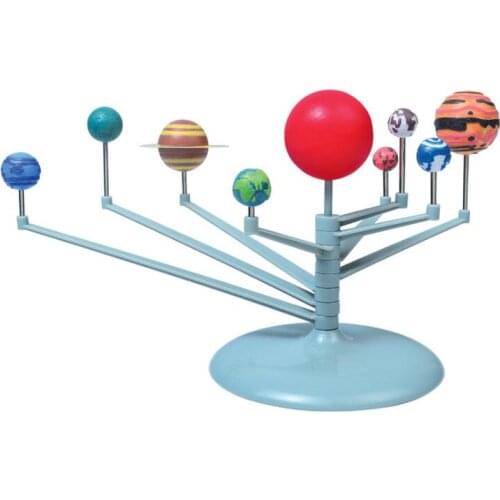 2017 DIY The Solar System Nine planets Planetarium Model Kit Science Astronomy Project Early Education For Children