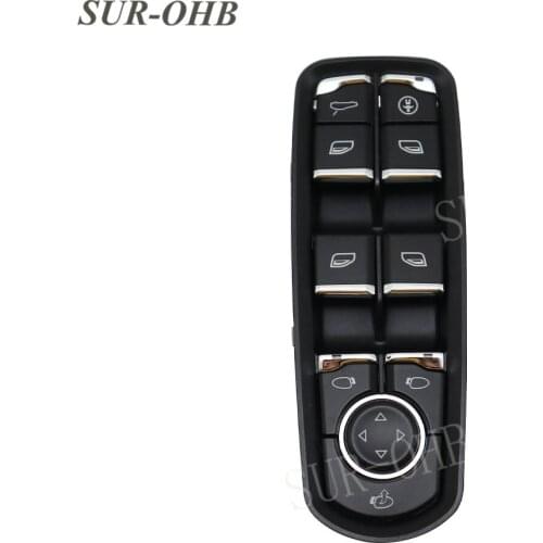7PP959858 Front Door Electric Window Switch 7PP959858RDML Car Driver Side Power Window Switch For Porsch-e Panamer-a Cayenn-e