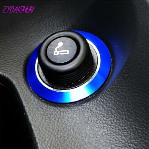 Car Auto Cigarette Lighter Decoration Trimmings Ring Stickers for Chevrolet for Cruze Saloon Hatchback 2009-2013