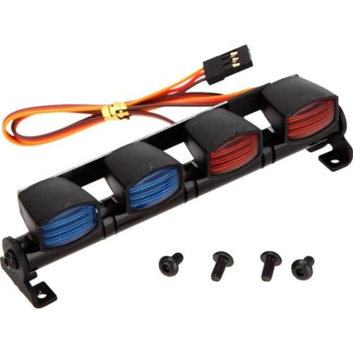 AX-505RBL Multi-function Ultra Bright LED Lamp for 1/10 1/8 RC HSP Traxxas TAMIYA CC01 4WD Axial SCX10 Model Car