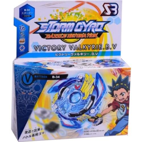 Bayblade 8 Stlyes New Spinning Top BURST B-34 With Launcher And Original Box Metal Plastic Fusion 4D Gift Toys For Children