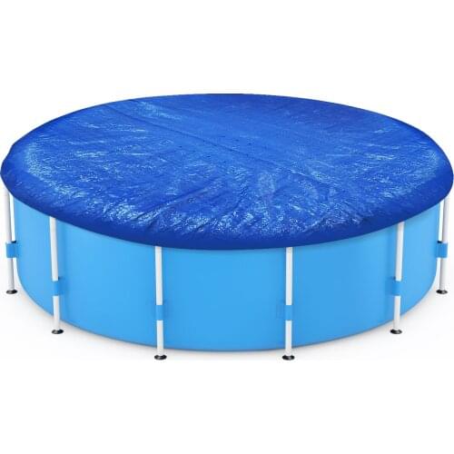 Swimming Pool Cover 305/366/549CM Blue Cloth Round Mat Family Garden Rainproof Dust Cover UV Resistant Mat Home Pool Accessories