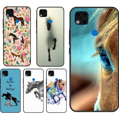 Horse Pony Pattern Case For Xiaomi Redmi Note 8 Pro 9 Pro 7 9S 8T Cover For Redmi 9 9C 9A 7A 8A Coque