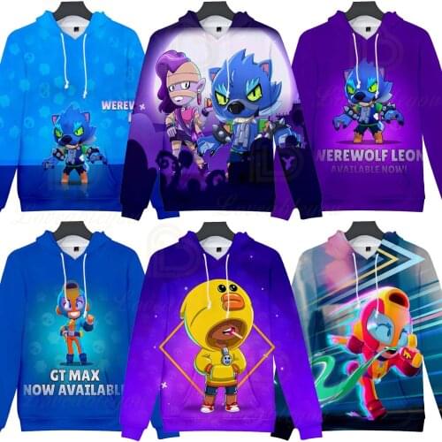 Wolf Leon 3D Printed Kids Hoodies Hot Game Shoot Star Sweatshirts Boy Jacket Girl Pullover Child Gift Browl Autumn