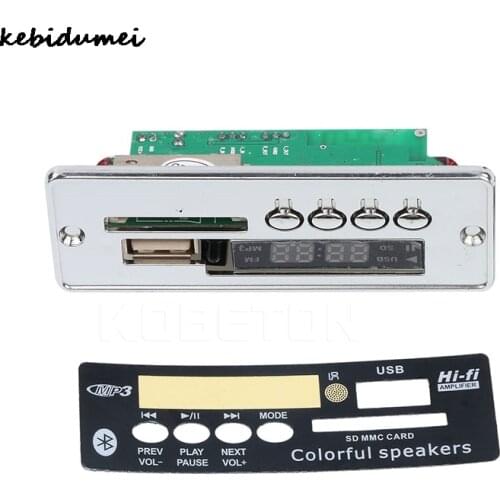 Kebidumei Bluetooth MP3 Decoder Board Decoding Player Module Support FM Radio USB/TF LCD Screen Remote Controller