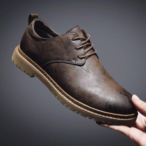 Men Genuine Leather Shoes Comfortable Lace Up Man Fashion Soft Sneakers Outdoor Male Loafers Luxury Fashion Sneakers