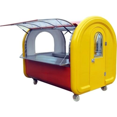 Best selling fry ice cream roll cart/customized mobile food trailer/french fries food truck