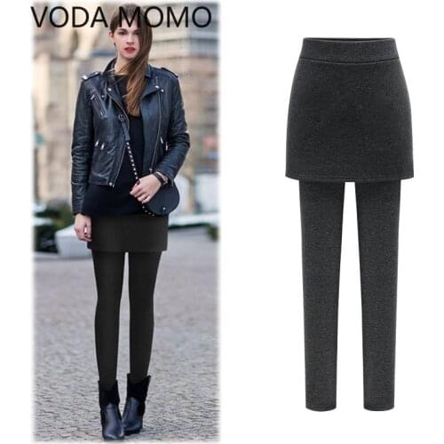 Plus Size Womens Leggings Fitness Joggers Solid Skirts Pants Casual Skinny Footless Legging Female Pencil Pants Black Plus size