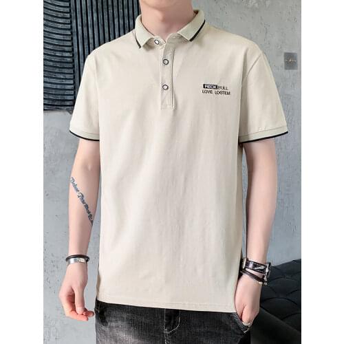 Plus Size Summer Classic Polo Shirts For Men Short Sleeve Solid Cotton Tops Tees Male Slim Fit Polo Shirt 6XL 7XL 8XL