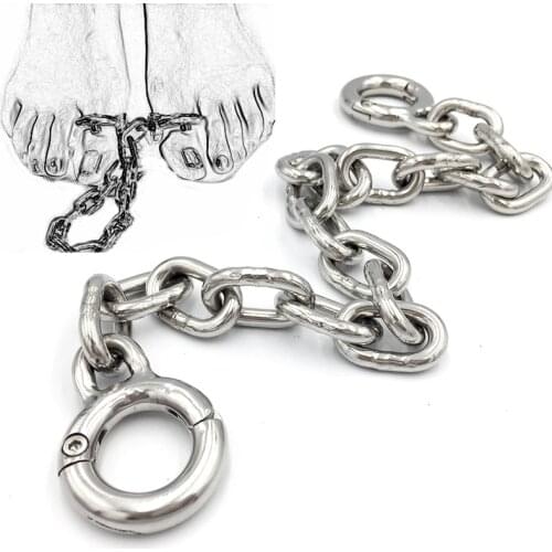 Adult Games BDSM Torture Stainless Steel Thumb Toes Bondage Cuffs Sex Toys For Couples Slave Restraints Adult Games Fetish