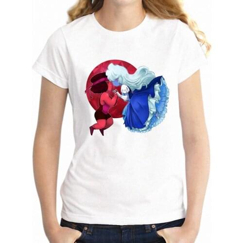 Womens T-shirt Steven Universe Garnet GLBT Lesbian Pride Iconic Strong Woman Female Characters Empowering Girls tshirt