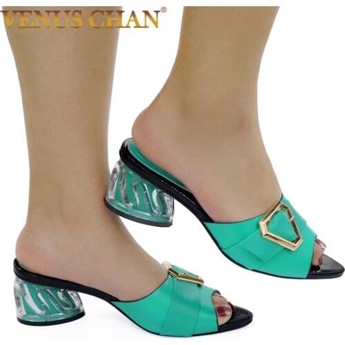 New Italian design womens wedding shoes Nigerian womens shoes decorative shoes low heel sandals women New Italian design wome