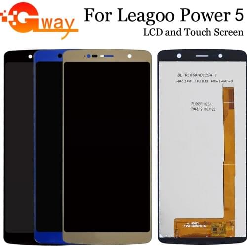 5.99" For Leagoo Power 5 LCD Display Touch Screen Digitizer Assembly For Leagoo Power5 LCD Sensor Phone Repair Parts With Tools