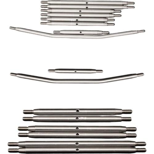 1/10 RC Metal RC Car Steering Links Pull Rod for AXIAL RBX10 Ryft AXI03005 RC Car Trunk Crawler Car Spare Accessories