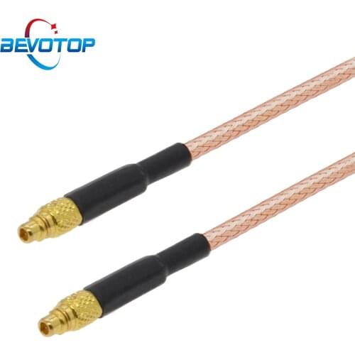 2pcs/lot MMCX Male to MMCX Male Straight Plug RG316 Cable 50 Ohm RF Coaxial Pigtail Extension Cable Custom RF Coax Jumper