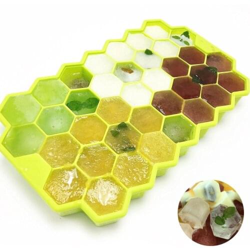 1PCS 37 Cavity Honeycomb Ice Form Silicone Ice Cream Maker Silicone Ice Cube Tray Silicone Mold DIY Cube Mold Kitchen Tools