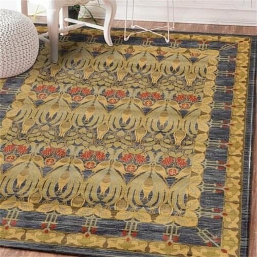 Morocco Vintage Art Ethnic Soft Carpet For Lving Room Bedroom Nordic Study Mat Sofa Coffee Table Rug Home Decor Customize Size