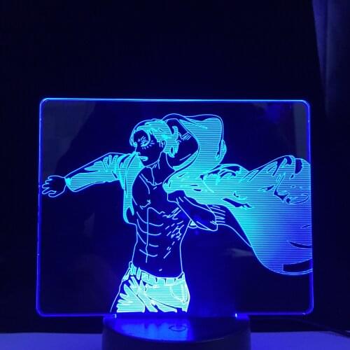 Attack on Titan Table Lamp for Bedroom Decor Birthday Gift Manga Attack on Titan LED Night Light Lamp Drop ship Anime 3d Light