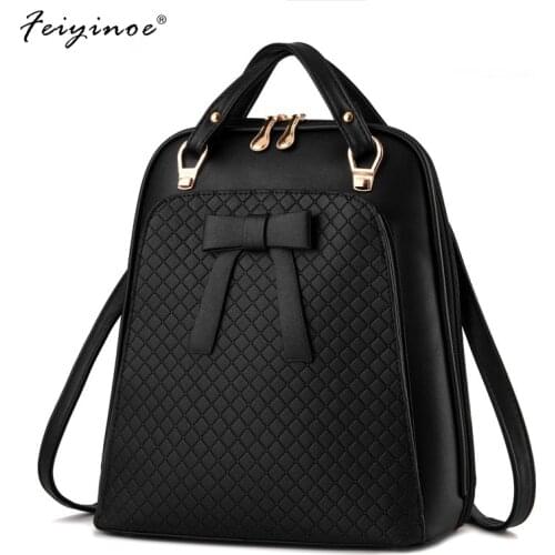 2020 New PU Leather Backpack Shoulder Bag College Wind Casual Backpack Ladies School Backpacks for Girls High Quality