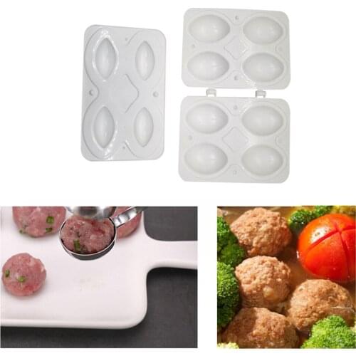 Plastic Manual Meatloaf Mold Handmade Meatball Maker Processor Roll Cake Dessert Decor Kitchen Cuisine Helper