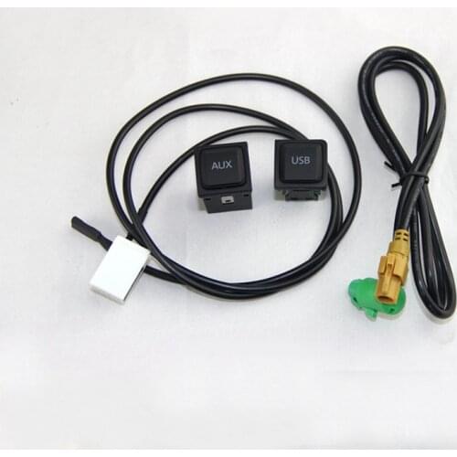 RCD510+310/315 AUX USB Switch with Wire Cable Fit For Golf MK6 5KD 035 726 A and L5KD 035 724 A