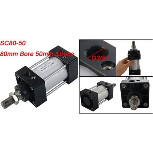SC Series Adjustable Buffer 80mm Bore Standard Cylinder 50mm Stroke SC80-50