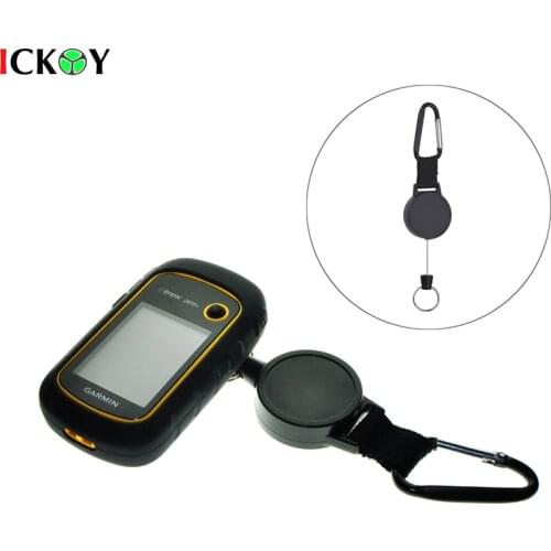 Silicone Protect Case Cover Skin + Retractable 25 Inch Stainless Cable Holder for Garmin eTrex 10 20 30 10x 20x 30x 22x 32x
