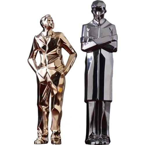 NORDIC MODERN SIMPLE CERAMICS ABSTRACT CHARACTER STATUE CREATIVE FIGURE ARTS SCULPTURE CERAMICS CRAFTS HOME DECORATION R3024