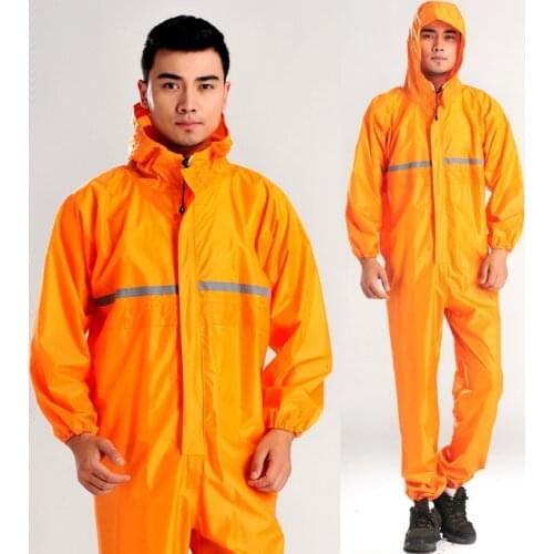 Conjoined raincoats, overalls Electric motorcycle fashion raincoat, men and women fission rain suit