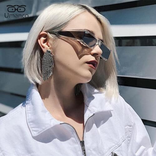 Umanco 2021 Trendy Goggles For Women Men Sunglasses Windproof Square PC Frame AC Lens Luxury Brand Drive Travel Shades Gifts
