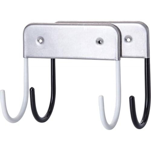 Black/White Stainless steel Ironing Board Hanger Ironing Holder Rack Wall Door Holder Home Table Hook Storage Hanger